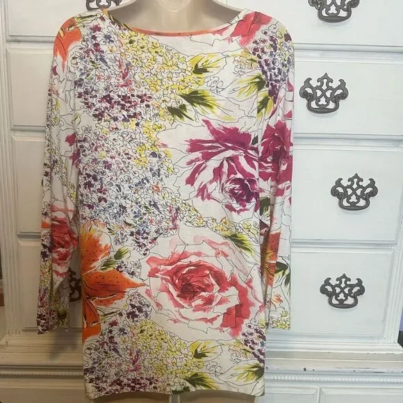 Vintage Chico’s Floral Top - Picture 2 of 16
